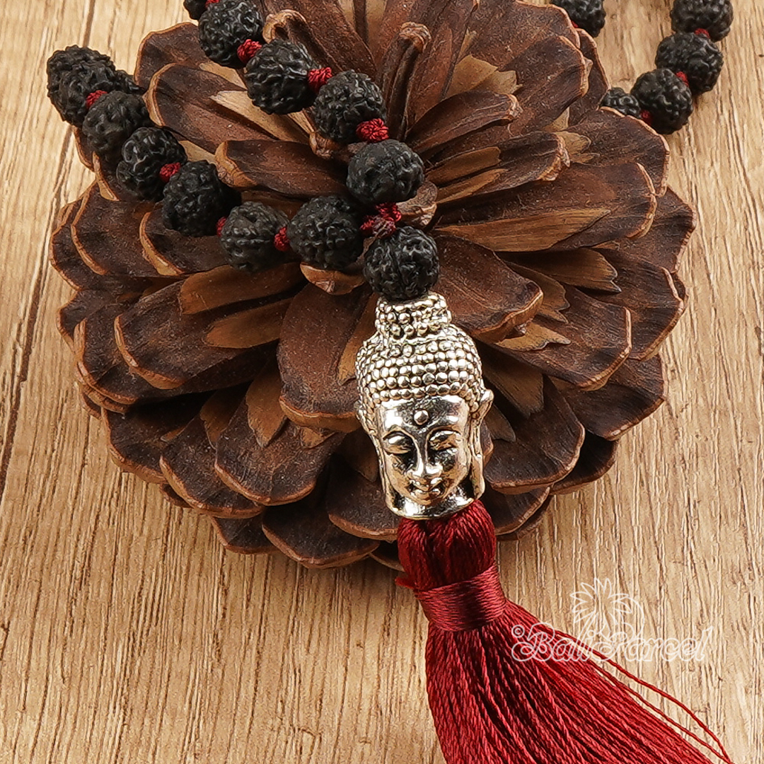 Buddha Rudraksha Mala Necklace