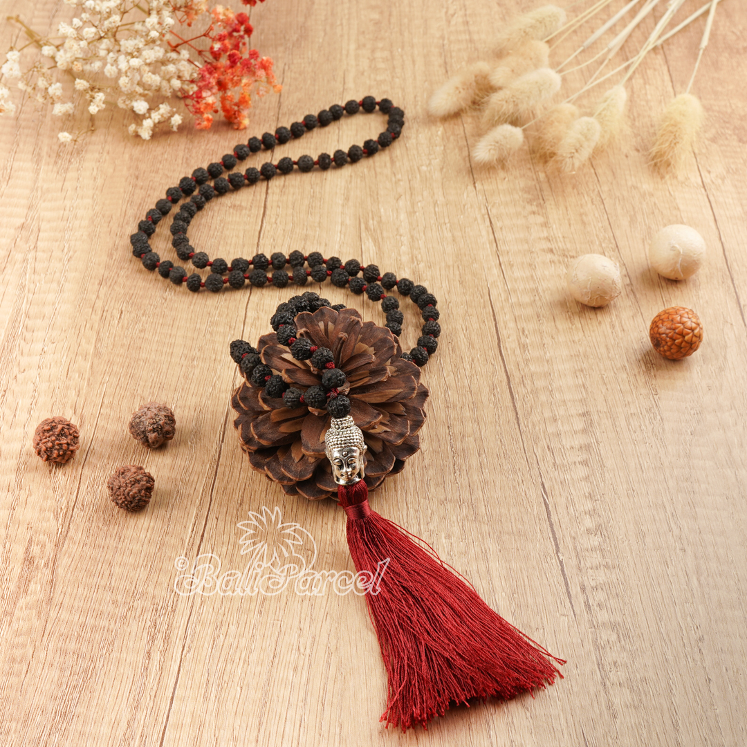 Buddha Rudraksha Mala Necklace