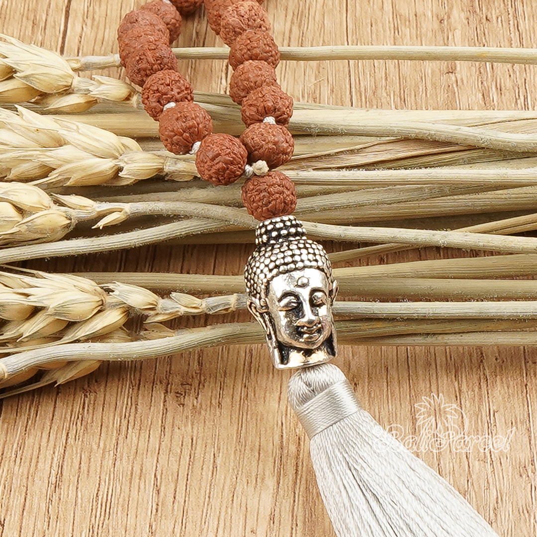 Buddha Rudraksha Mala Necklace