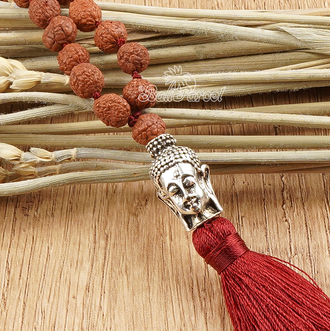 Buddha Rudraksha Mala Necklace