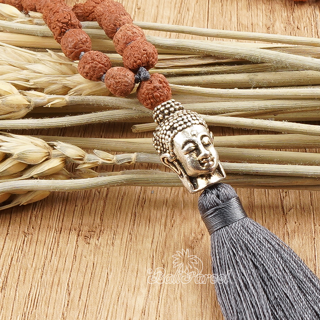 Buddha Rudraksha Mala Necklace