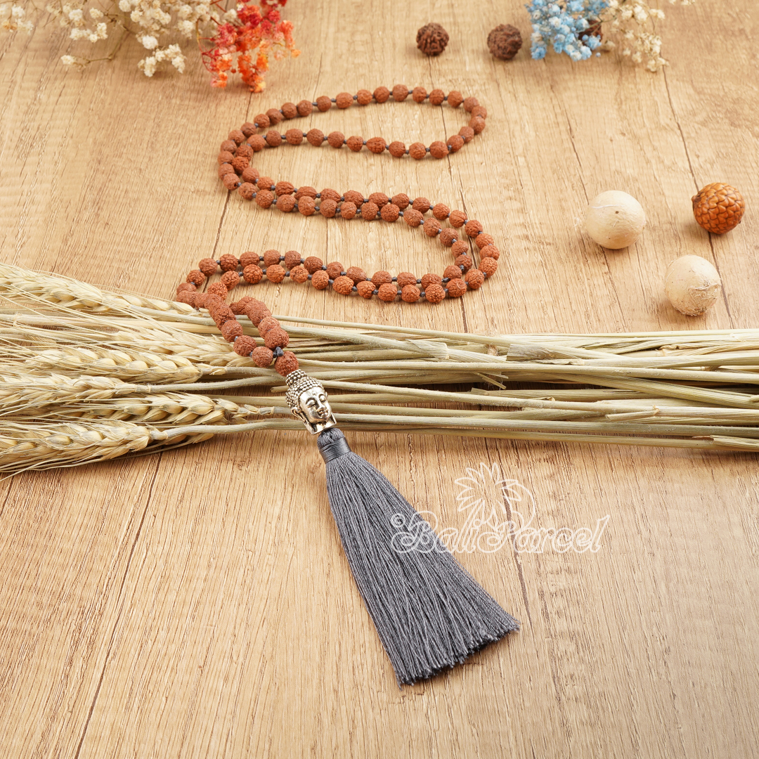 Buddha Rudraksha Mala Necklace