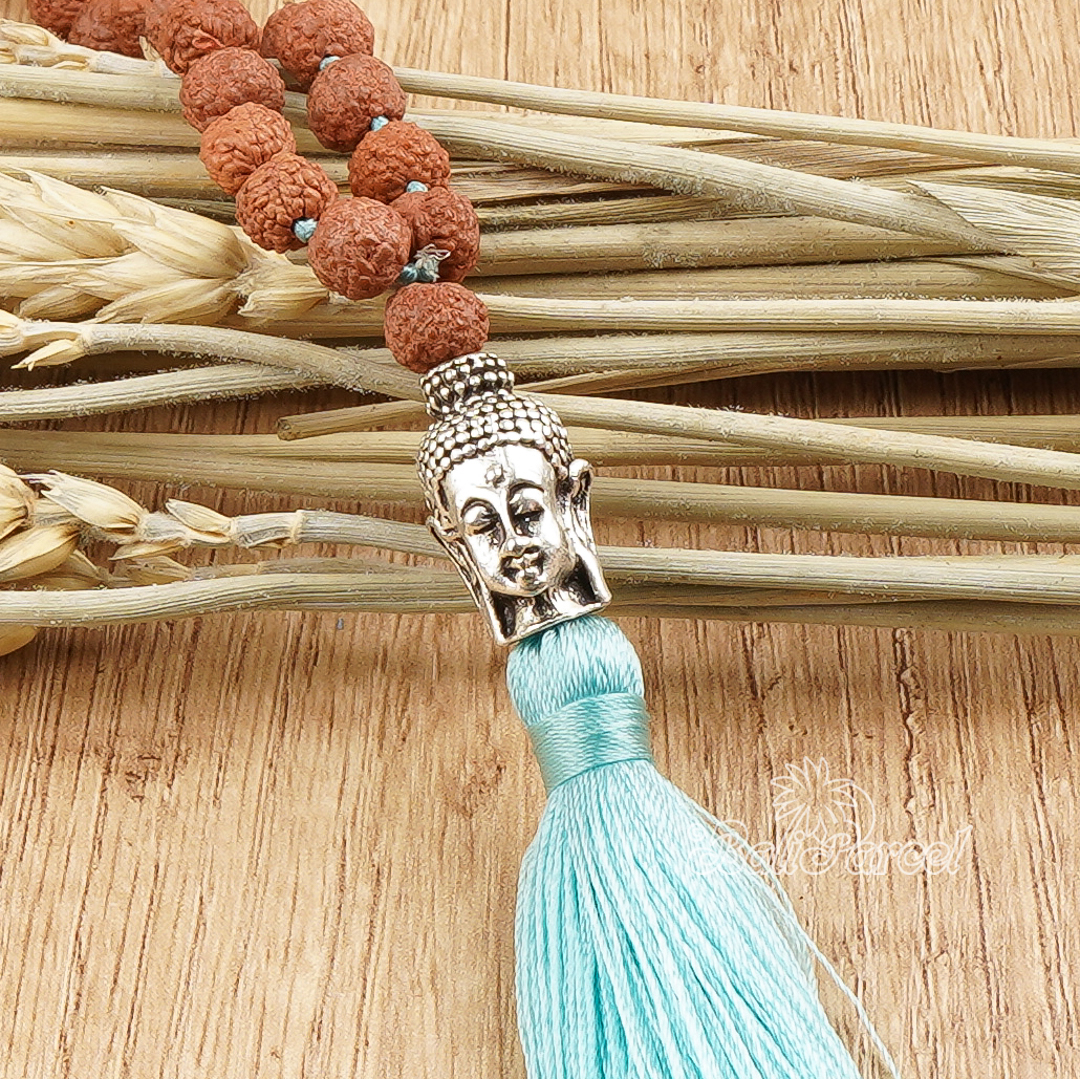 Buddha Rudraksha Mala Necklace