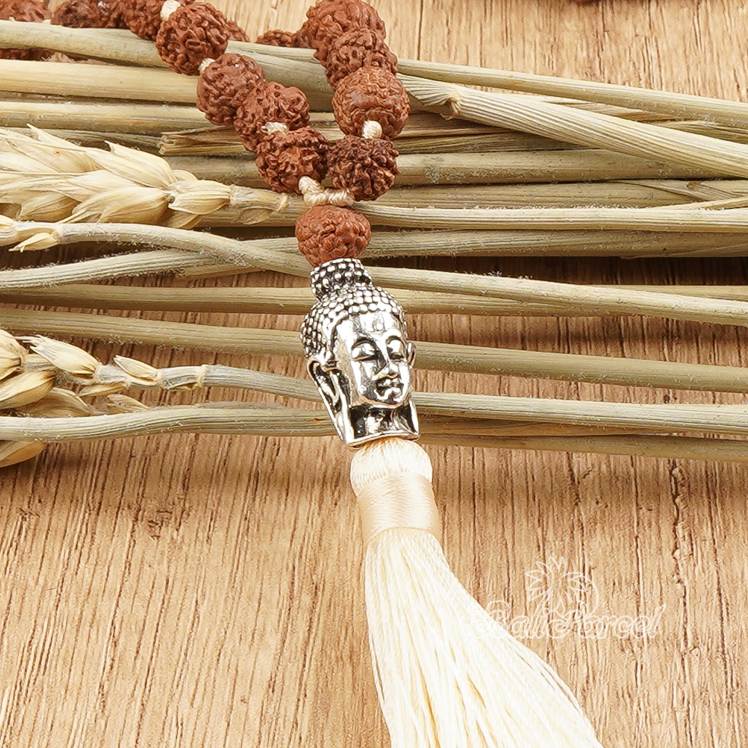 Buddha Rudraksha Mala Necklace