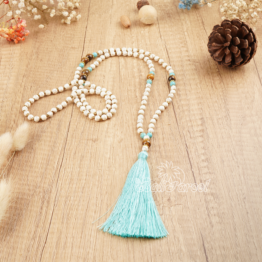 Cream Stone Necklace