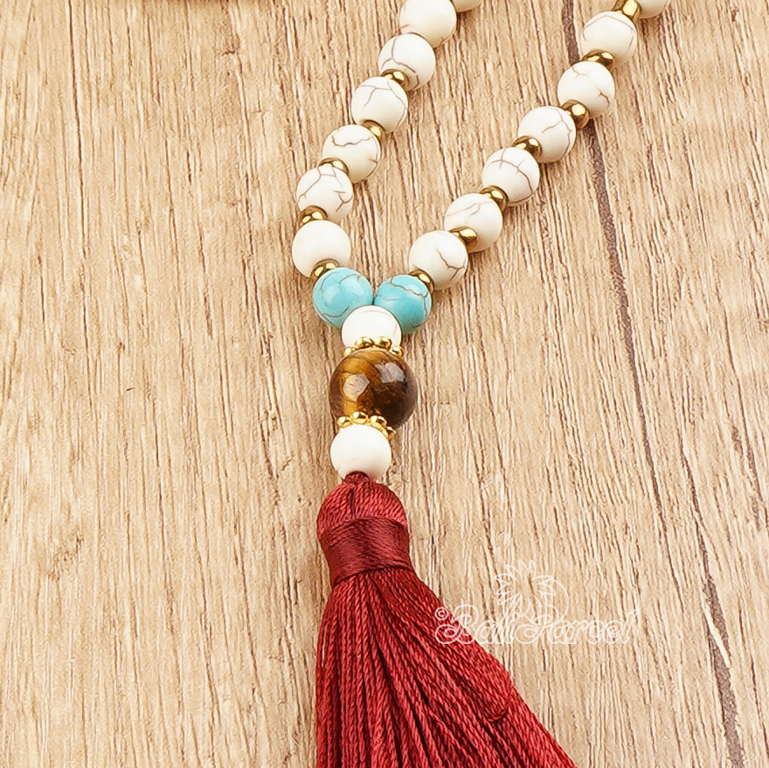 Cream Stone Necklace