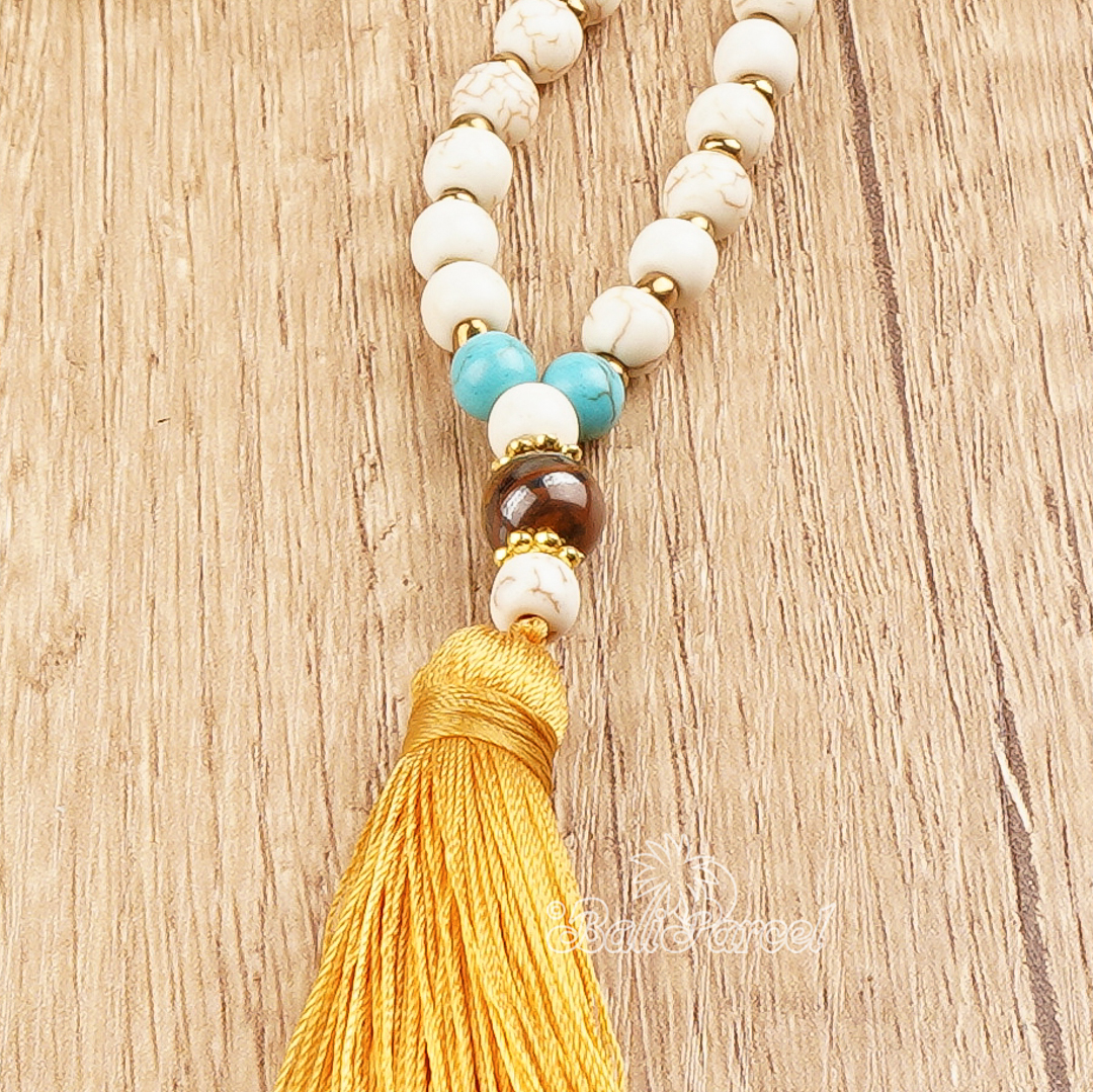 Cream Stone Necklace