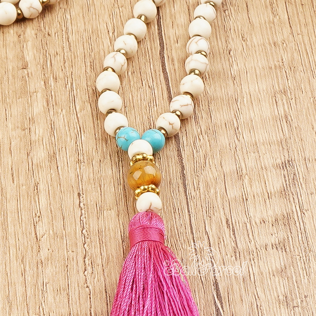 Cream Stone Necklace
