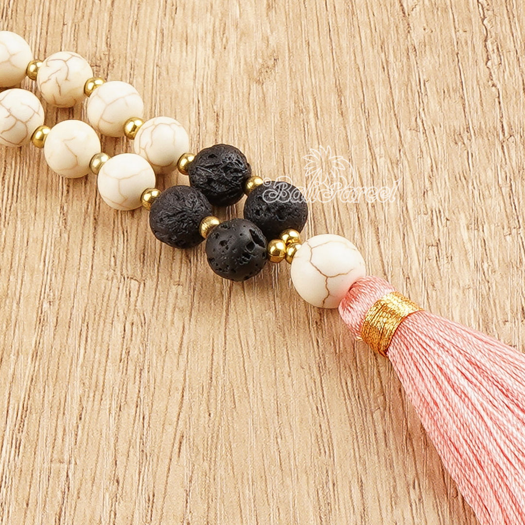 Cream Stone Necklace