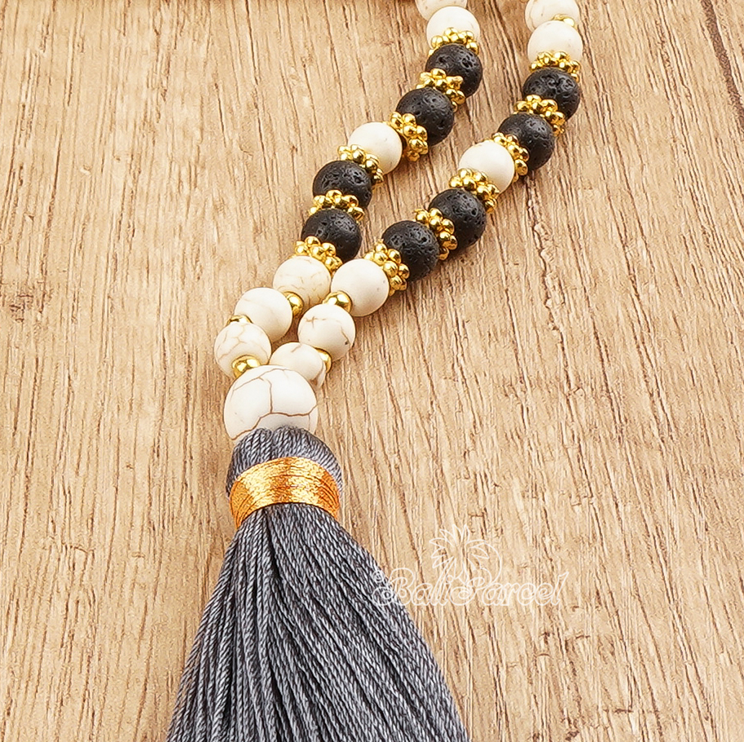 Cream Stone Necklace