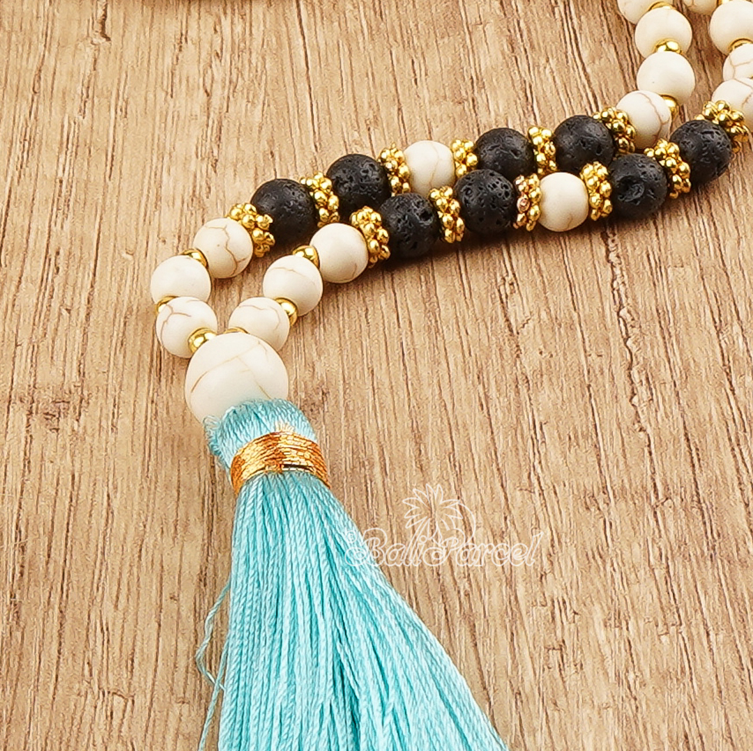 Cream Stone Necklace