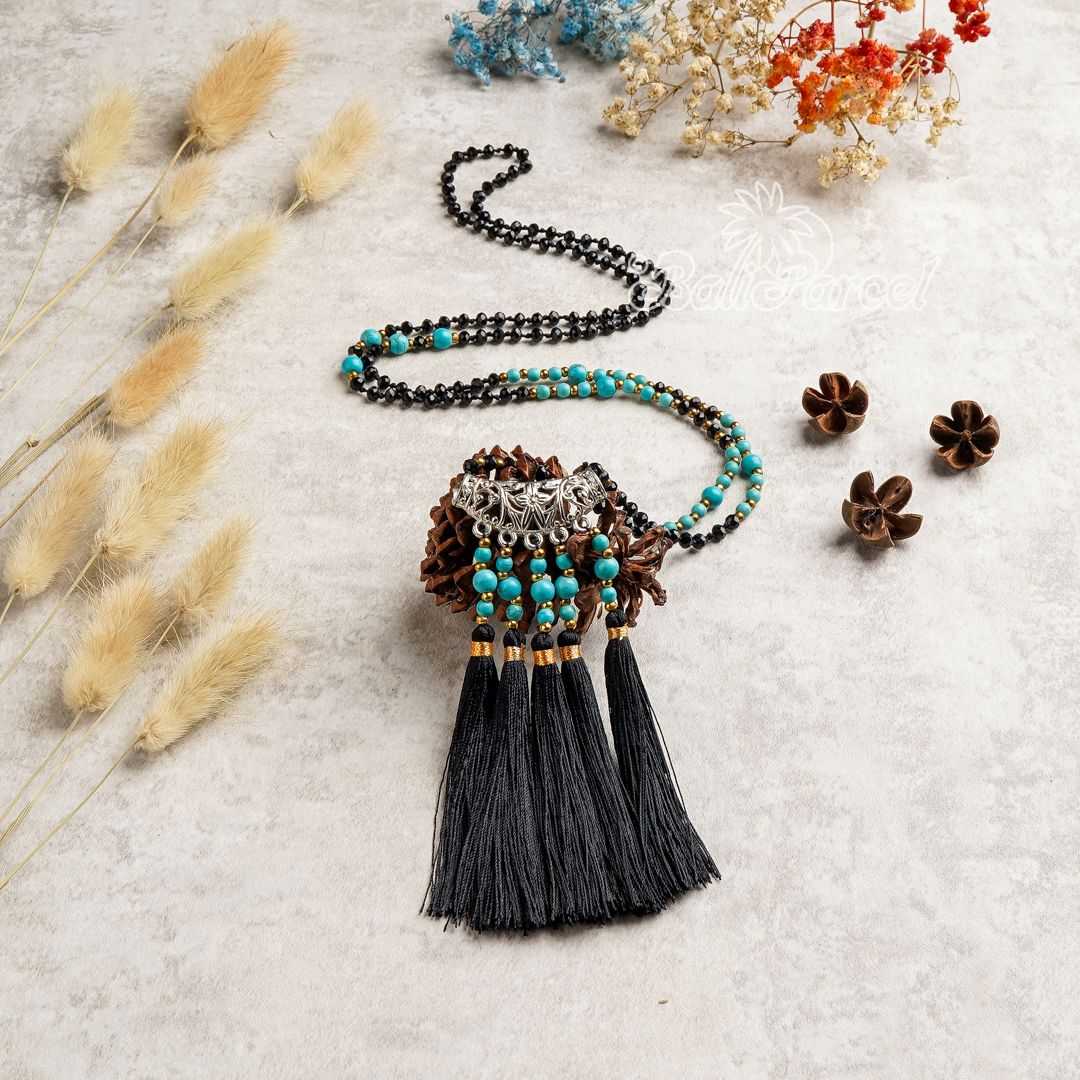 Flower Crystal Beads Necklace