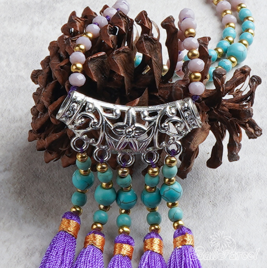 Flower Crystal Beads Necklace