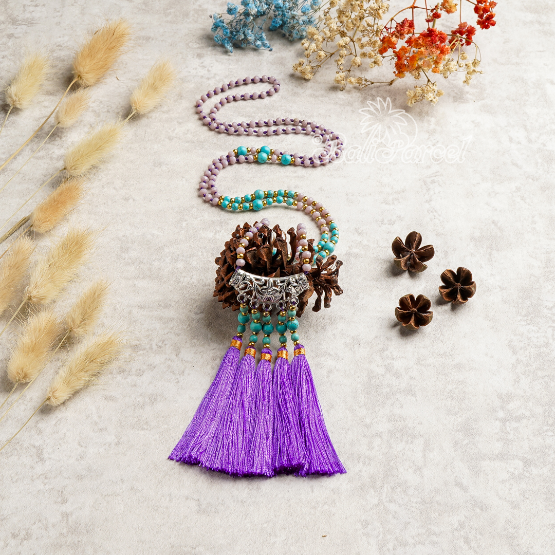 Flower Crystal Beads Necklace