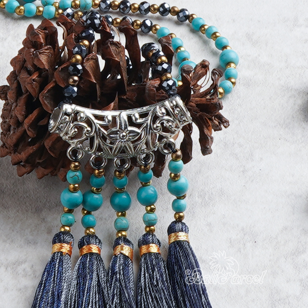 Flower Crystal Beads Necklace