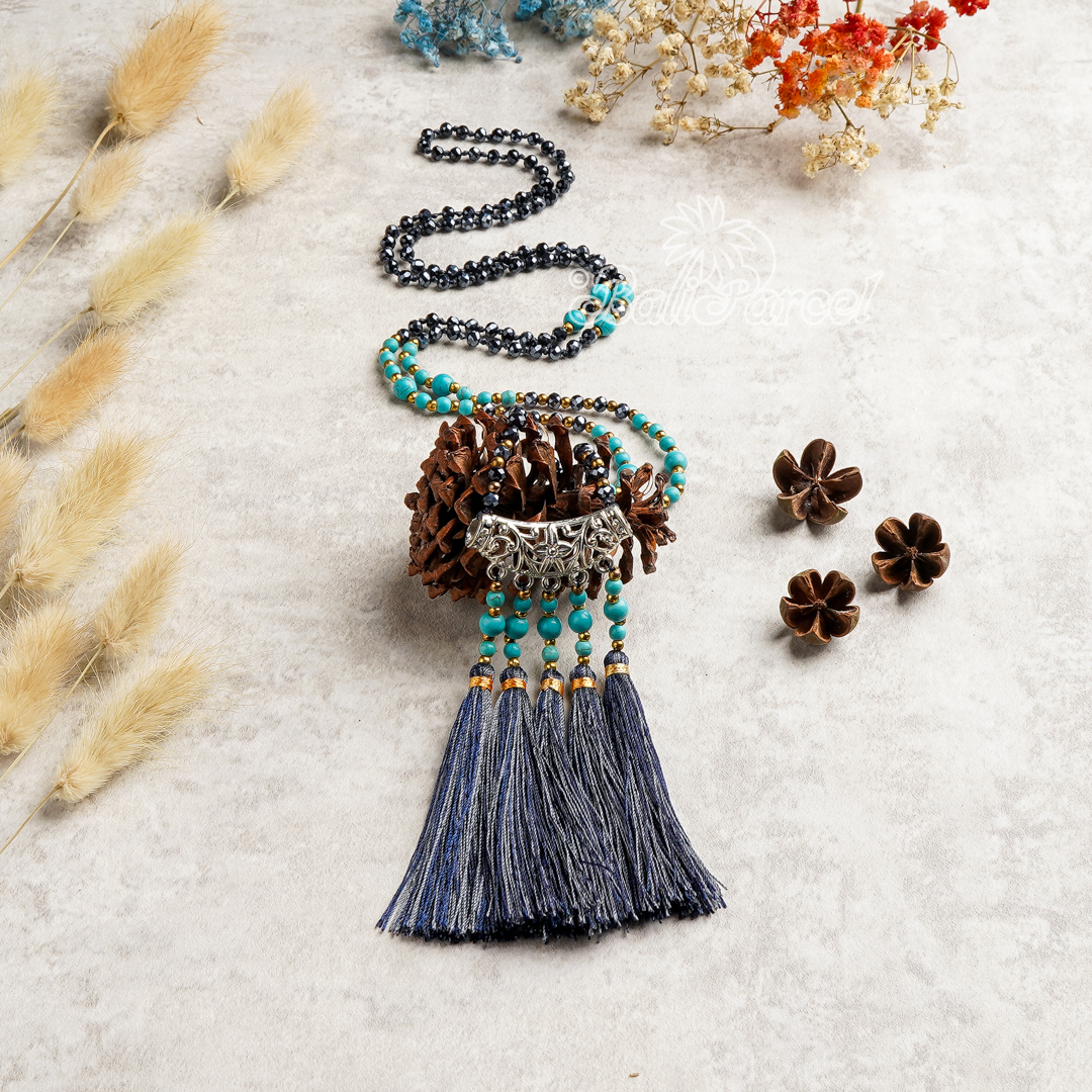 Flower Crystal Beads Necklace