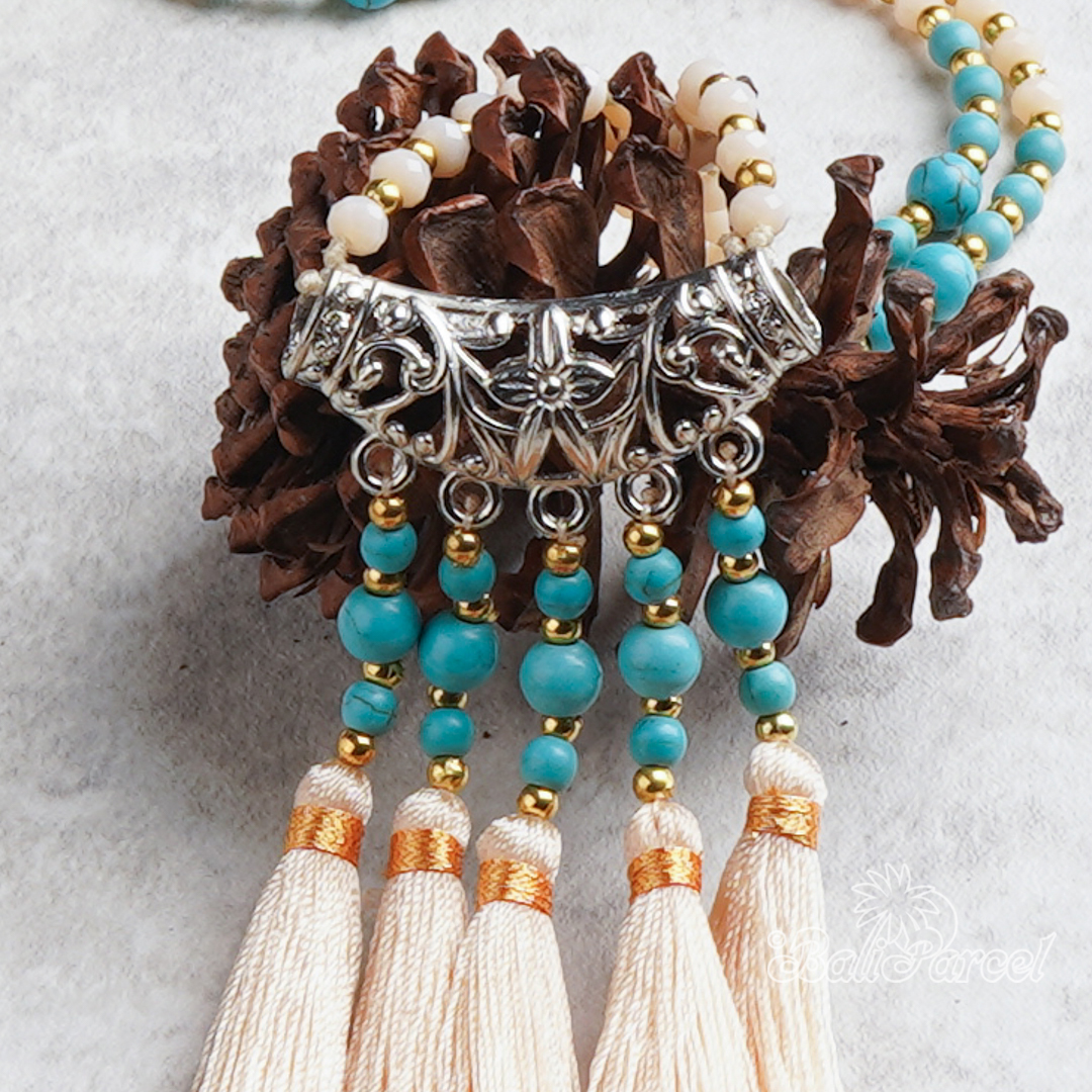 Flower Crystal Beads Necklace